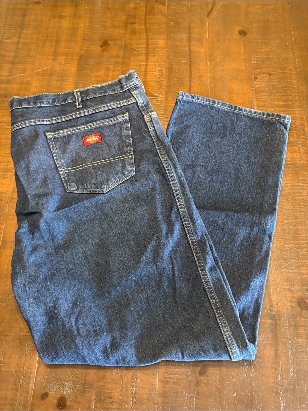 Classic Dickies Men's Dark Blue Relaxed-Fit Jeans